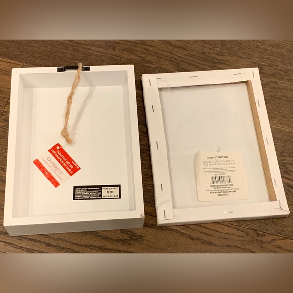 2 x home canvas wall deco art.  Size 6”w x 8”h - Picture 2 of 7